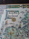 Colortext Publications 1936 Story Map Of Ireland Sheet Map Illustrated Antique