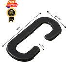 Satinior 4 Pack Face Pad Cover Pu Leather Foam Replacement Cushion Black 