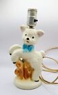Vintage Working 1950s Cute Barn Yard Lamb  Child s  Baby Bedroom Lamp