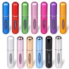 5 10pcs Mini Refillable Travel Portable Perfume Atomizer Bottle Spray Pump Case