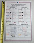 Yankees Twins Mlb Game-used Lineup Card May 16 2024 Baseball Has Bends New York