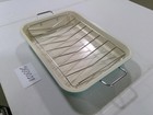 The Pioneer Woman Enamel Roasting Tray Green Rectangle Pan Rack Kitchen