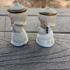 Set Of 2 Vintage Ceramic Angel Christmas Ornaments 2 5      3   