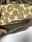 Nicole Miller Portable Pet Carrier Puppy Dog Cat Travel Tote Bag Tan Floral