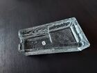 Vintage Glass Cigar Pipe Cigarette Ashtray Holder Heavy Thick Clear Mcm 7 50 