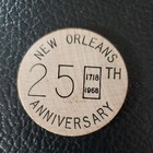 Real Wooden Nickel-a Herd Of Buffalo-new Orleans 250th Anniversary-1968