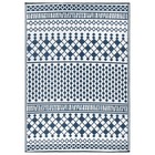 Rugshop Outdoor Rug Bohemian Geometric Reversible Plastic Outdoor Patio Rugs 5x7
