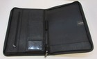 Fargo Nd Agassiz Middle School Tigers Leed Black Leather Folder Zipper Organizer