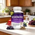 1800mg  3 Pack Toplux Resveratrol Complex 90 Capsules Antioxidant Supplement New