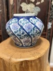 Title blue White Chinese Porcelain Vase Planter Floral Decorative Home Vase 7 