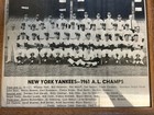 1961 New York Yankees Framed Team Photo Vintage Rare A l Champs Version M m Boys
