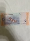 Venezuela Five Bolivares Banknote Unc