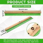 Yiyiring 2 Pcs 36 Inches Green Concrete Broom Finishing Soft Without Handle