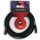 2 Vrl 3 Pin 50  Ft Dmx Stage Lighting Cables - Shielded Data Cable