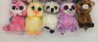 Ty Beanie Boos Plush Beanbag Stuffed Animal Lot Of 10 Assorted Animals  bin A 