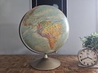 Vintage Blue Globe  Large Replogle World Nation Series Globe With Soviet Union