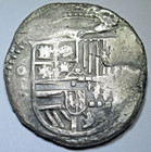 1600 s Spanish 4 Reales Clipped Genuine Colonial Half Dollar Pirate Cob 4r Coin