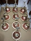 Vintage Copper   Brass Pendant Light     Nautical Hanging Lamp For Bar 10 Piece