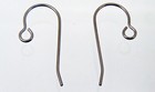 100 Pure Titanium Ear Wires Hook With Open Loop   Grade 1 No Nickel   24mm Post