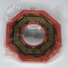 Feng Shui Concave Bagua Mirror Red Black Gold Octagon