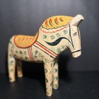 Ultra Rare Antique Swedish Dala Horse Limited Ed 1449 2000 Handmade Folk Art 8x7