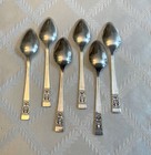 6 Vintage Oneida Community Silverplate Coronation Tea Spoons