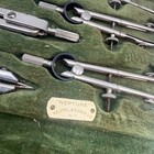 Vintage Keuffel   Esser Neptune Drafting Tool Set K e Ny Engineering Kit Case