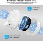 Baseaire 237 Cfm Radon Mitigation Fan For Indoor Outdoor Exhaust Ventilation New