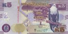 Zambia 5 Kwacha  2020  - Lion cassava  P-new  New Date Unc