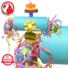 Bonka Bird Toys 2827 Gear Tube Foraging Bagel Chew Medium Parrot Cage Toy Pet