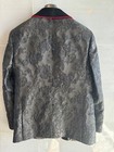 Empire Mens Tuxedo Blazer Velvet Shawl Lapel Black W red Trim Prom Suit Jacket