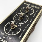 Antique Minneapolis Electric Co  Wire Meter Gauge 30s Industrial Prop Steampunk