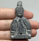 Very Rare Ancient Bactrian Roman Unique Praying Man Figure Stone Amulet 2500 Bc