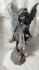 Elegant Garden Fairy Figurine Girl Statue Wings Faux Bronze Patina New 10 