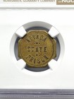 1962 Carson City Nv Nevada State Prison Good For 25c Trade Token Brass Ngc Au55