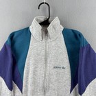 Vintage 80s Adidas Sweatshirt Jacket Mens Small Gray Full Zip