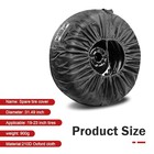 Car Spare Tire Cover  Anti-scratch Waterproof Wheel Protector 1 Pc Black  l