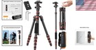 Professional 60-inch Carbon Fiber Tripod With Detachable Monopod   Ball Head