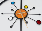 Mid Century Modern Decor  Large Retro Silent Metal Starburst Wall