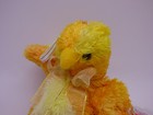 Ty Basket Beanies - Chickie The Chick -  2002  Retired  -  4 Inch Plush 