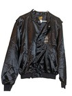 Holiday Inn Casino Las Vegas Jacket Men   s Size L Black Satin Bomber Zip Vintage