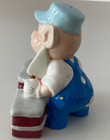 Vintage Practical Pig Of Disney s Three Little Pigs Salt And Pepper Shakers  Ne