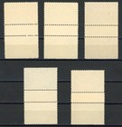 Israel 1948 Holidays Scarce Vertical Gutter Pairs Scott  10-14 Mint Xf Og Nh