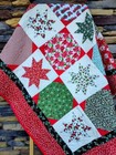Snow Day Quilt  Christmas Quilt  Full twin generous Throw New