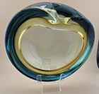Vintage Murano Uranium Art Glass Geode Bowl 