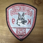 Rhode Island State Police K9 Patch 1925 Red   Black Single Patch