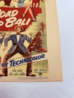 1952 Road To Bali Original 14x22    Window Movie Poster Bing Crosby Dorothy Lamour