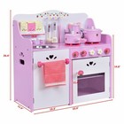 Kids Wooden Play Set Strawberry Pretend Cooking Playset Kitchen Toy Toddler New
