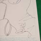 Paul Gulacy Catwoman Profile Original Art Pencil   Ink Drawing Signed Sketch Dc