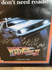 Back To The Future 2   Original Movie Poster 1989    Autograph With Coa   